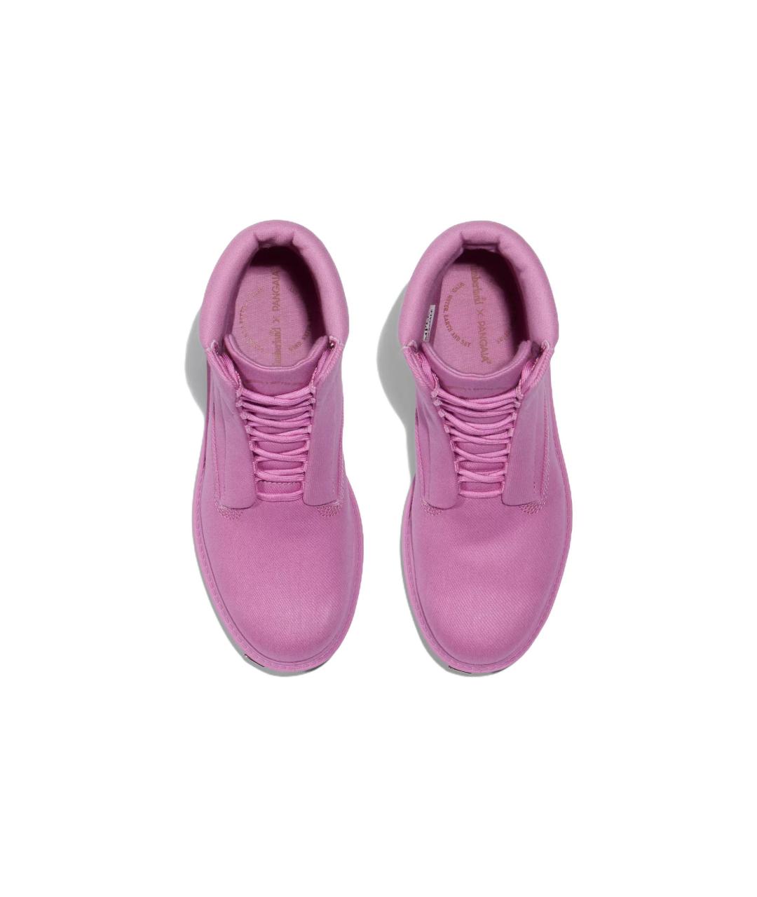 TIMBERLAND Розовые нубуковые ботинки, фото 4