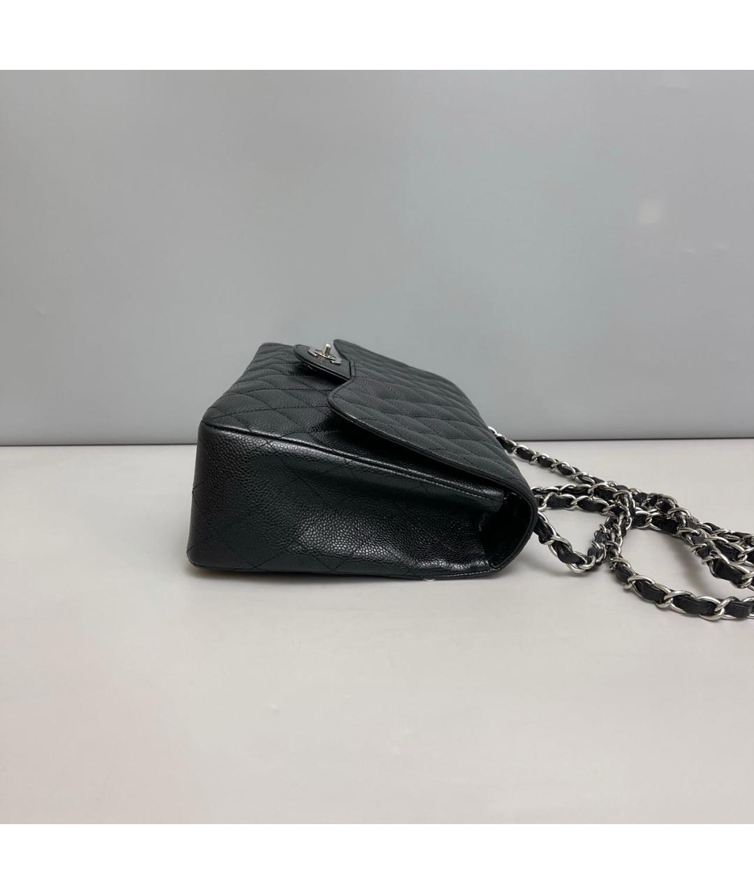 CHANEL Черная кожаная сумка через плечо, фото 6