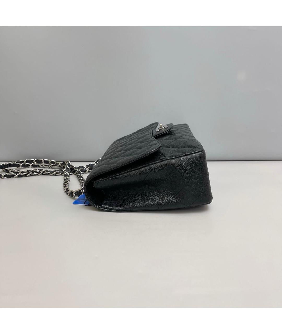 CHANEL Черная кожаная сумка через плечо, фото 5