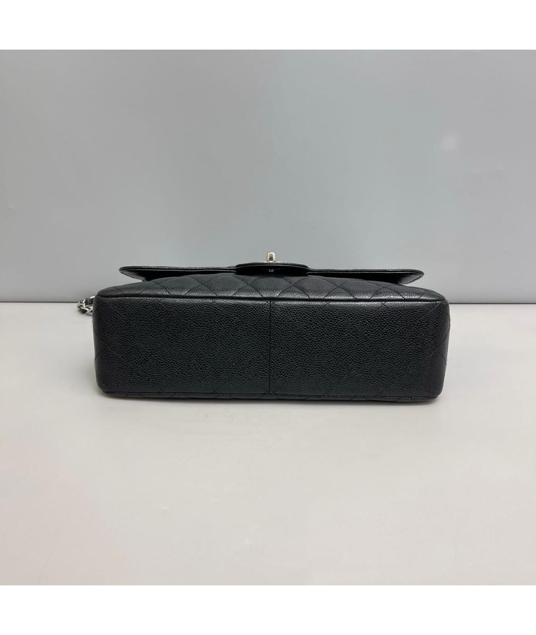 CHANEL Черная кожаная сумка через плечо, фото 7