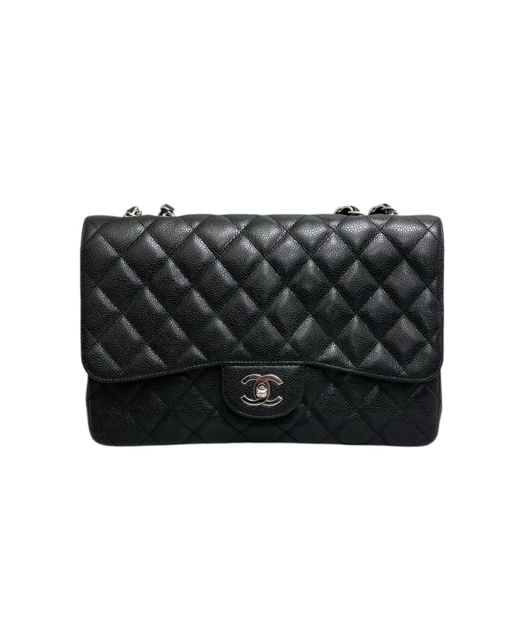 CHANEL Черная кожаная сумка через плечо, фото 9
