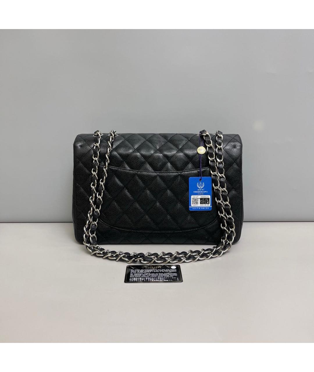 CHANEL Черная кожаная сумка через плечо, фото 3