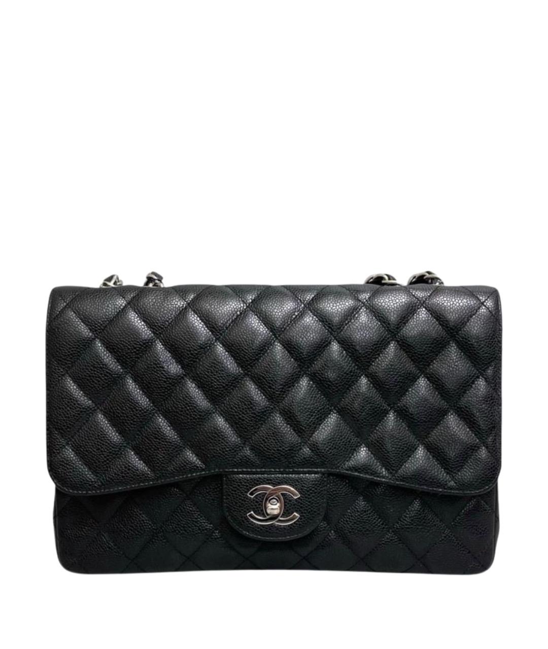 CHANEL Черная кожаная сумка через плечо, фото 1