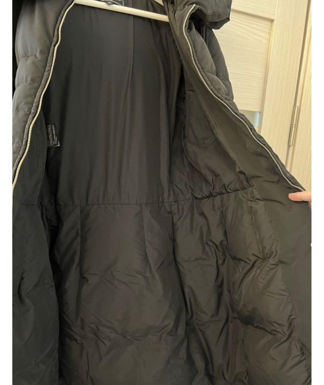 FERRAGAMO Черный полиэстеровый пуховик, фото 5