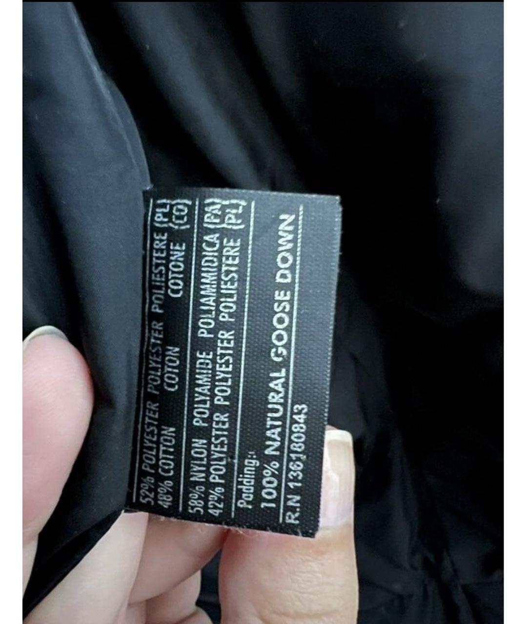 FERRAGAMO Черный полиэстеровый пуховик, фото 2