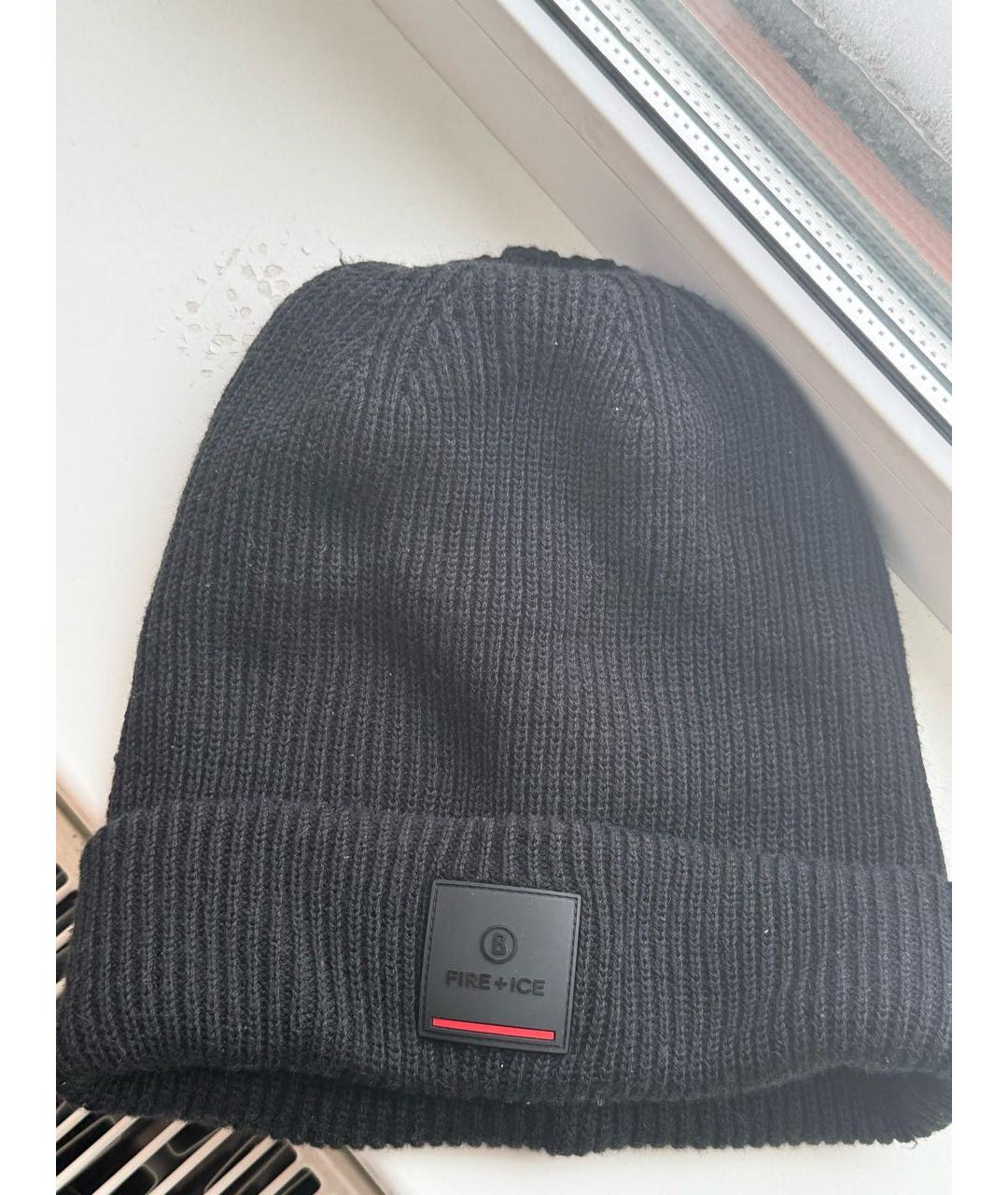 BOGNER Черная шерстяная шапка, фото 5