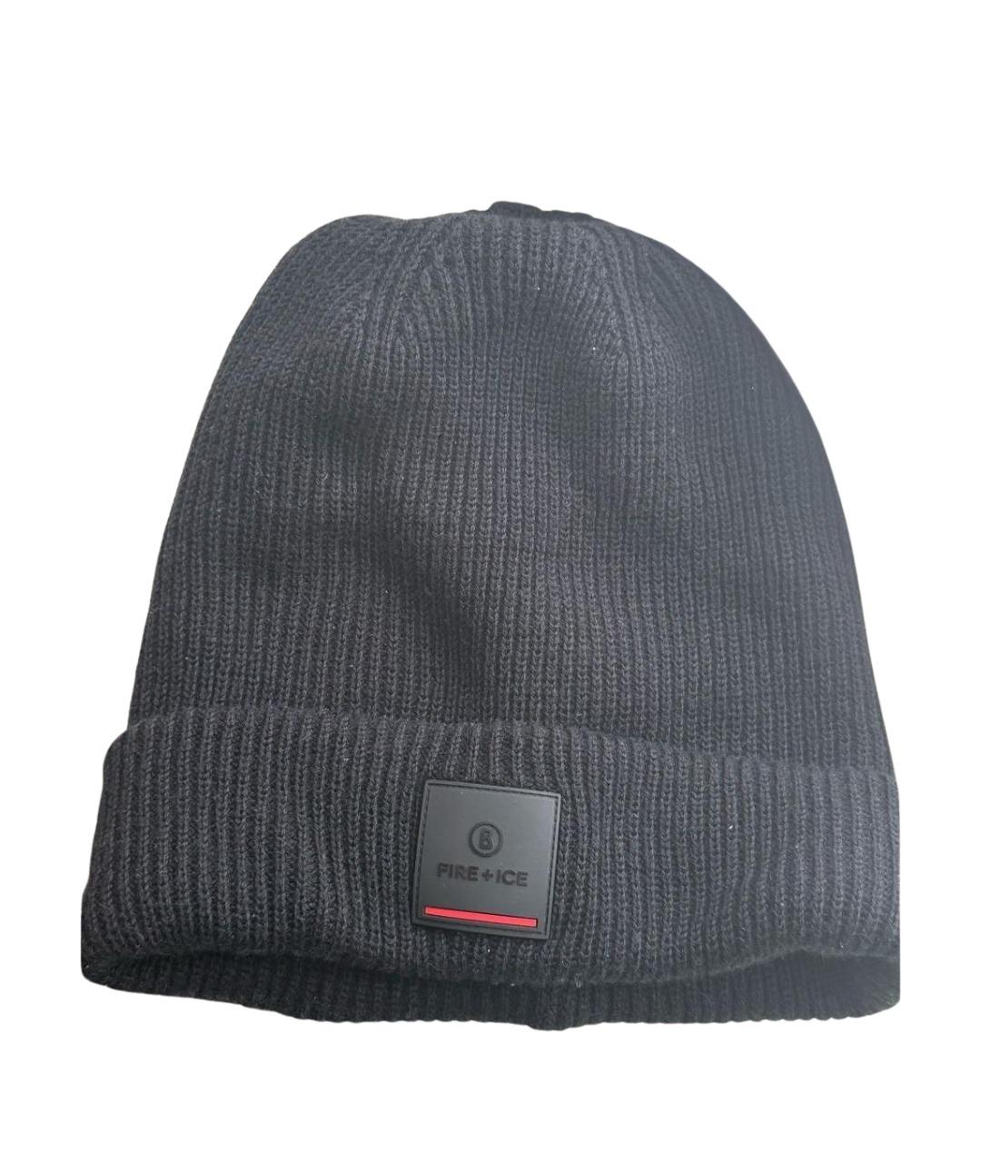 BOGNER Черная шерстяная шапка, фото 1