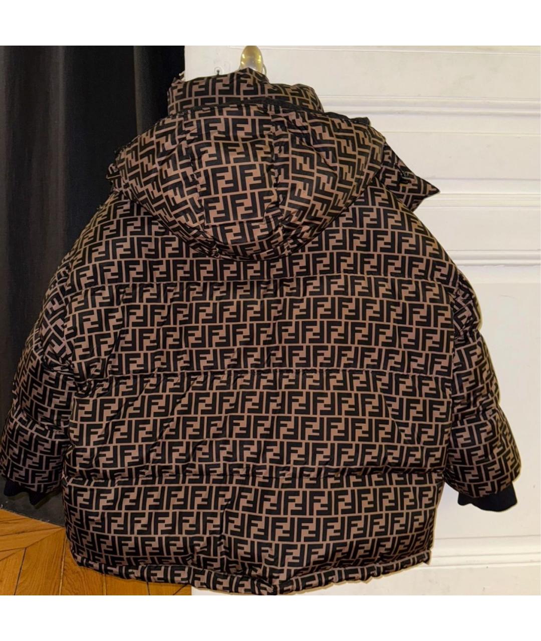 FENDI Черный пуховик, фото 5