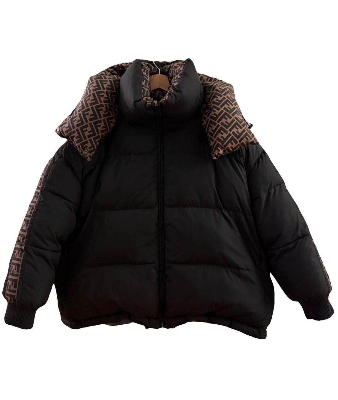 FENDI Черный пуховик, фото 1