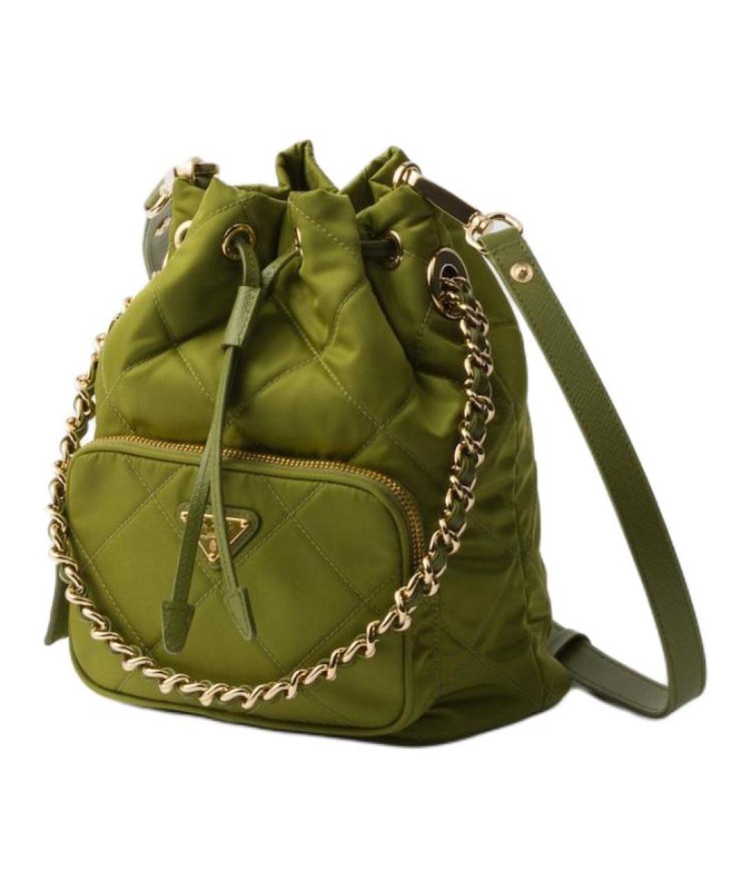 PRADA Зеленая сумка с короткими ручками, фото 3