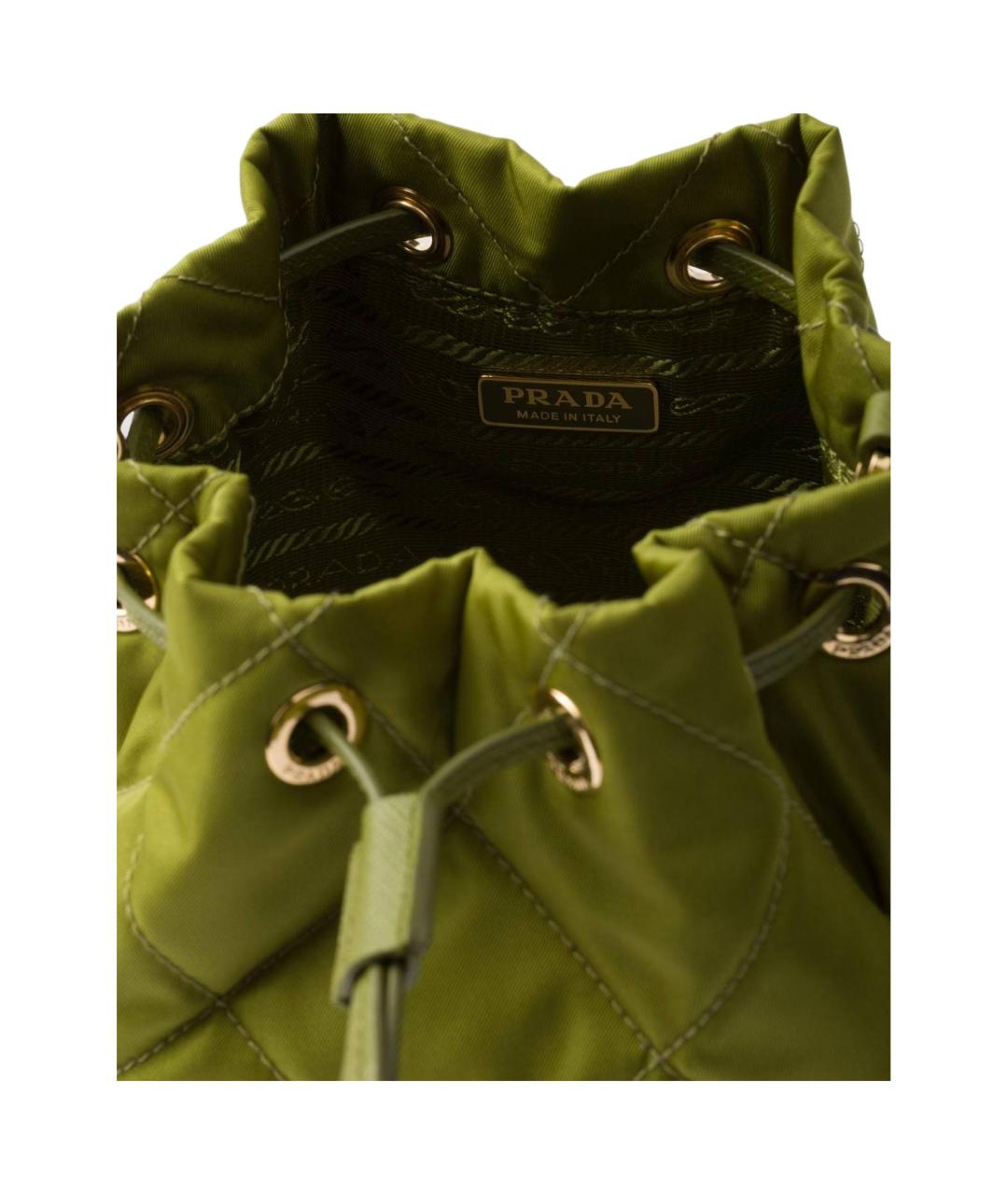 PRADA Зеленая сумка с короткими ручками, фото 4