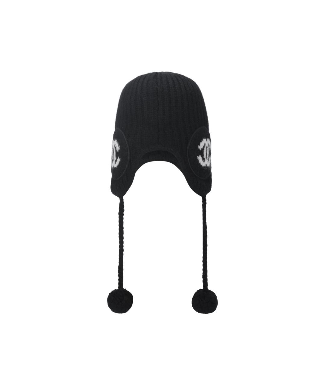 CHANEL Черная шапка, фото 5