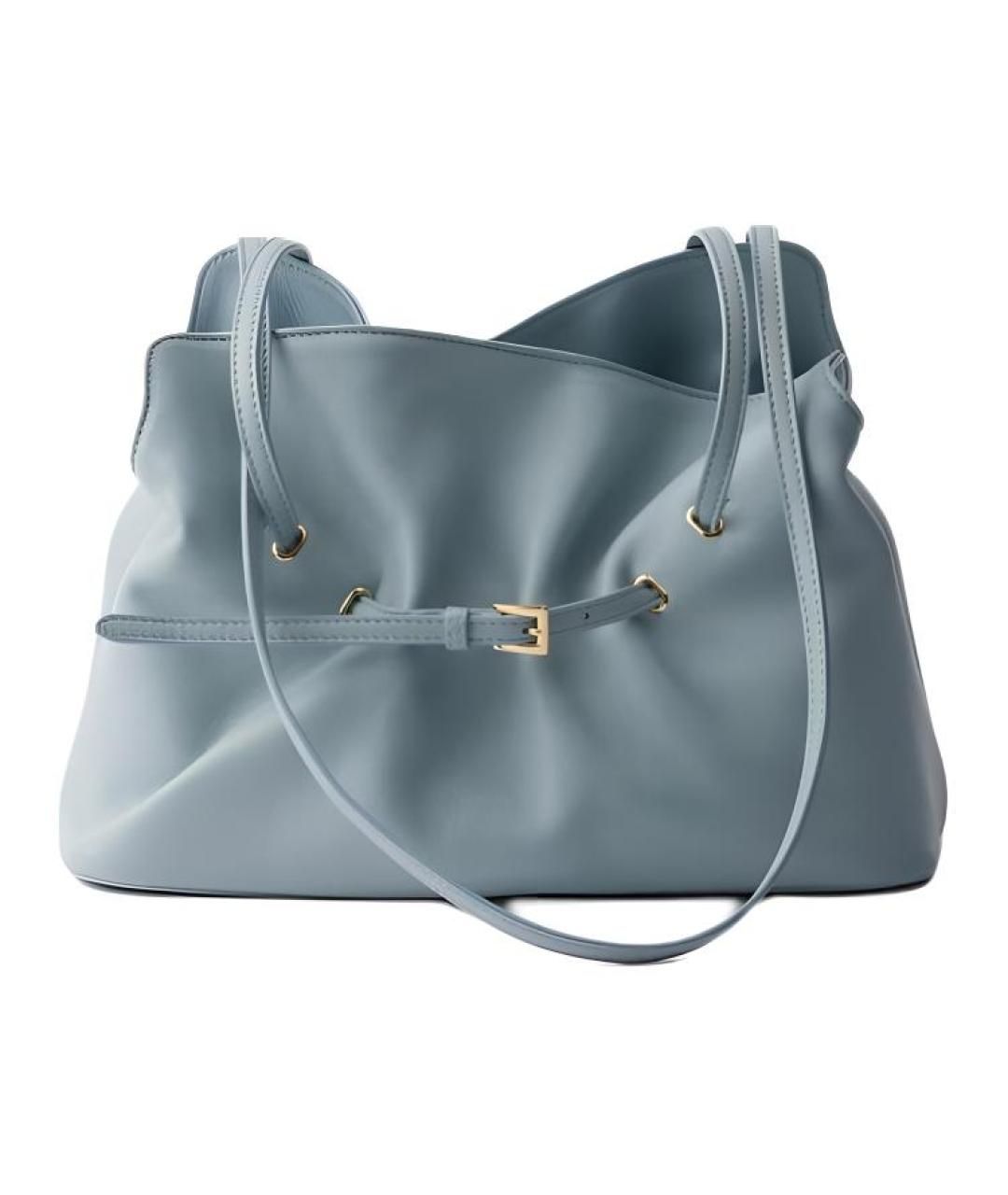 PRADA Голубая кожаная сумка через плечо, фото 4