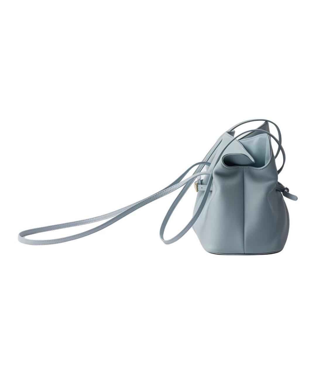 PRADA Голубая кожаная сумка через плечо, фото 3