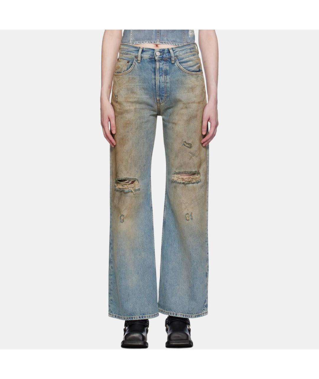 ACNE STUDIOS Синие прямые джинсы, фото 5