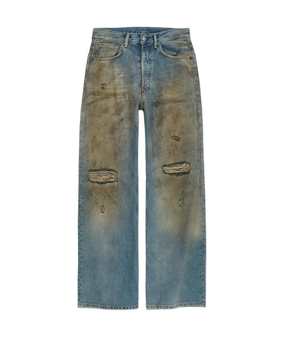 ACNE STUDIOS Синие прямые джинсы, фото 1