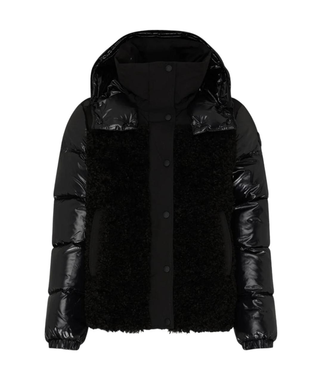 MONCLER Черный пуховик, фото 2