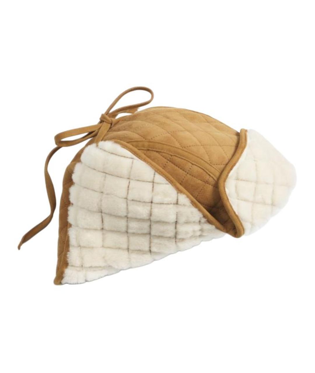 CHANEL Коричневая шапка, фото 2