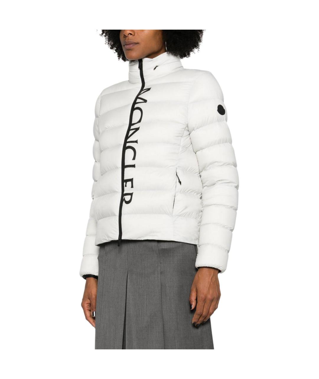 MONCLER Белая полиамидовая куртка, фото 4