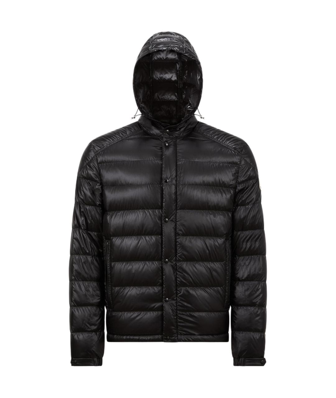 MONCLER Черный пуховик, фото 1
