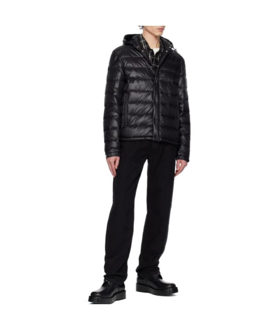 MONCLER Черный пуховик, фото 2