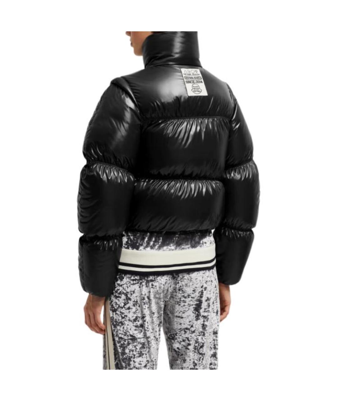 MONCLER Черный пуховик, фото 4
