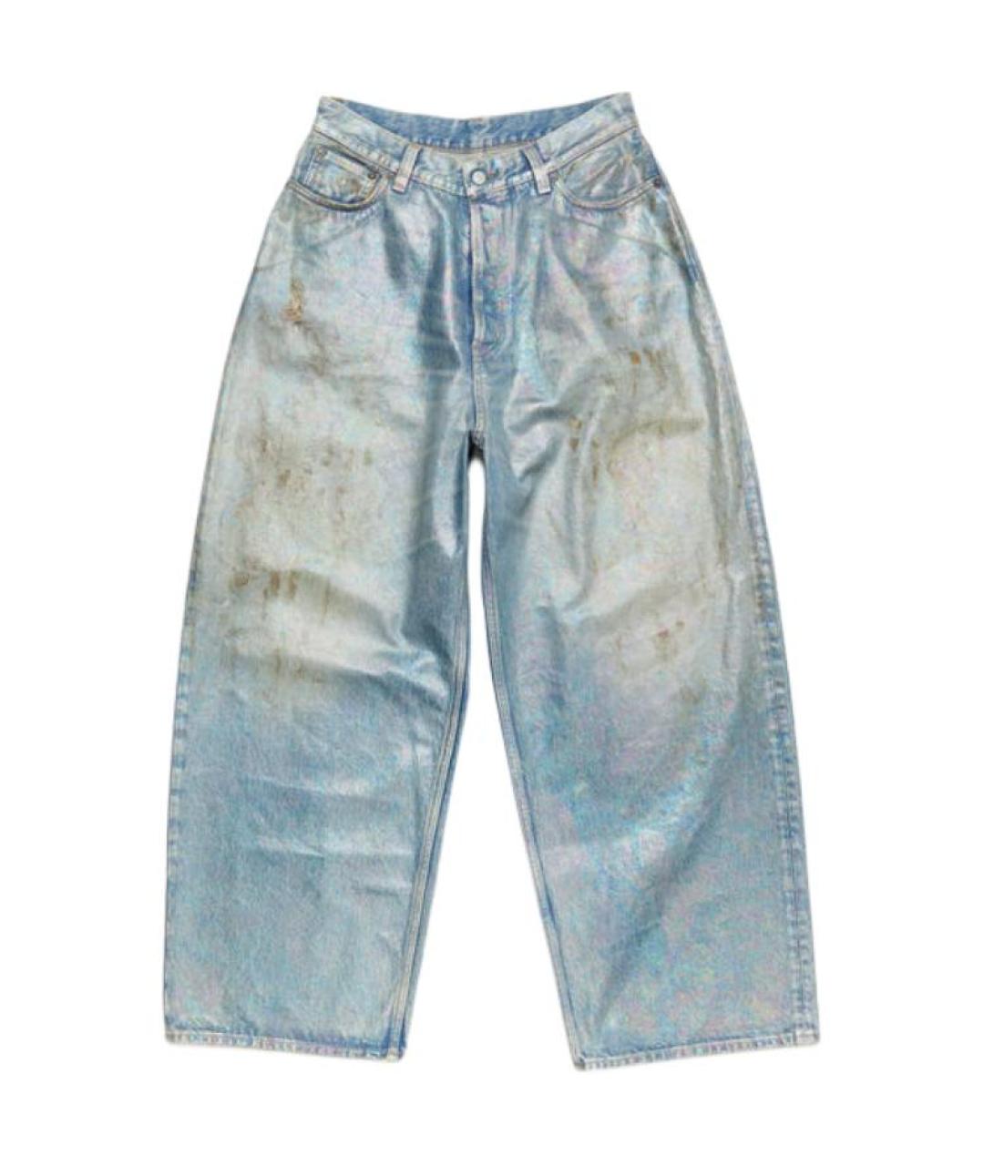 ACNE STUDIOS Голубые прямые джинсы, фото 2