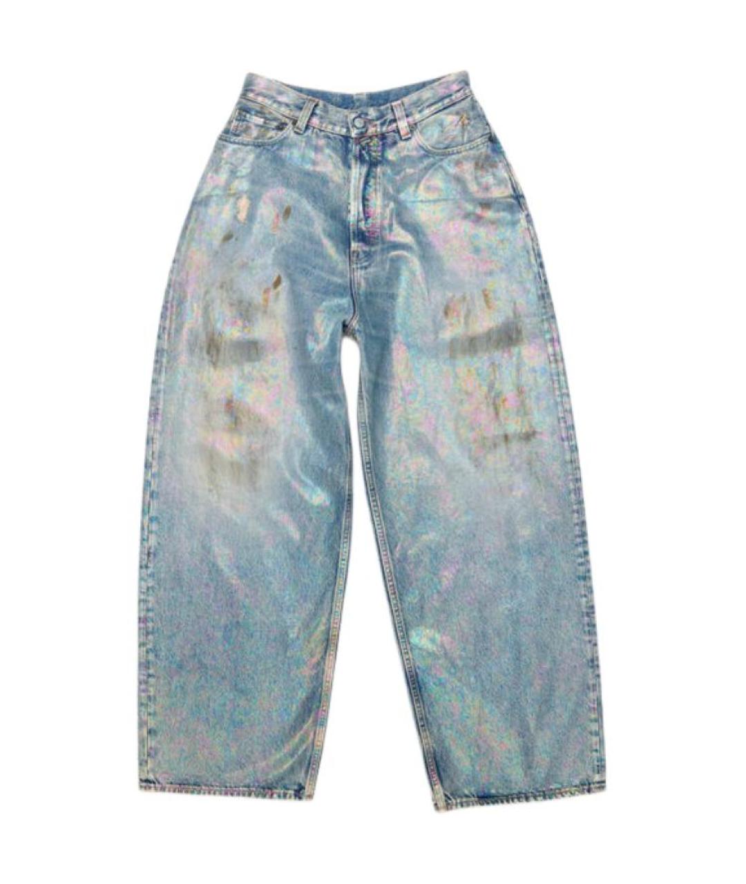 ACNE STUDIOS Голубые прямые джинсы, фото 1