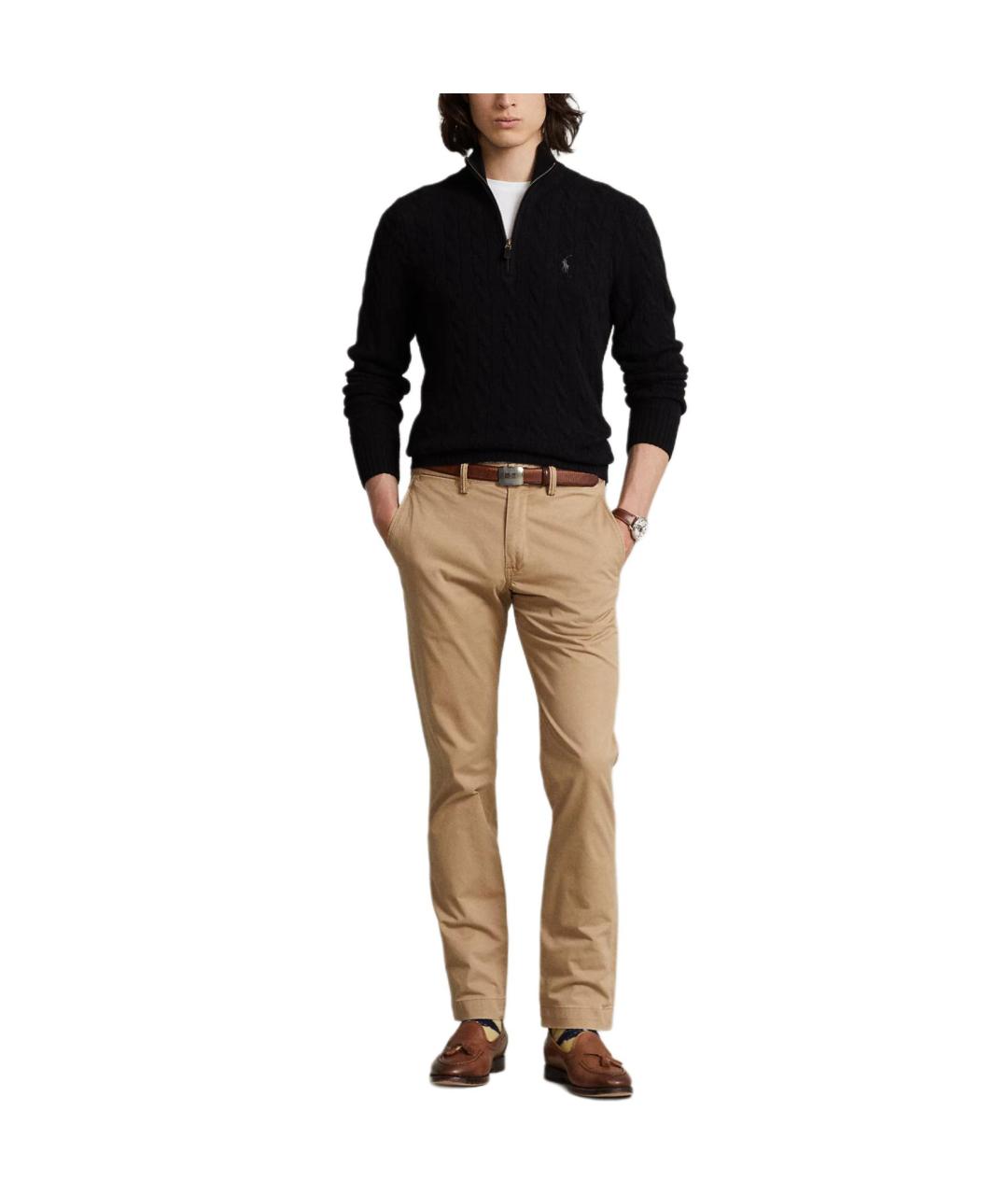 POLO RALPH LAUREN Черный шерстяной джемпер / свитер, фото 2