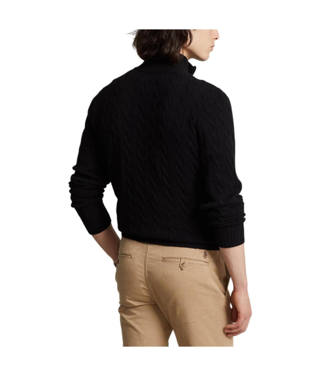 POLO RALPH LAUREN Черный шерстяной джемпер / свитер, фото 4