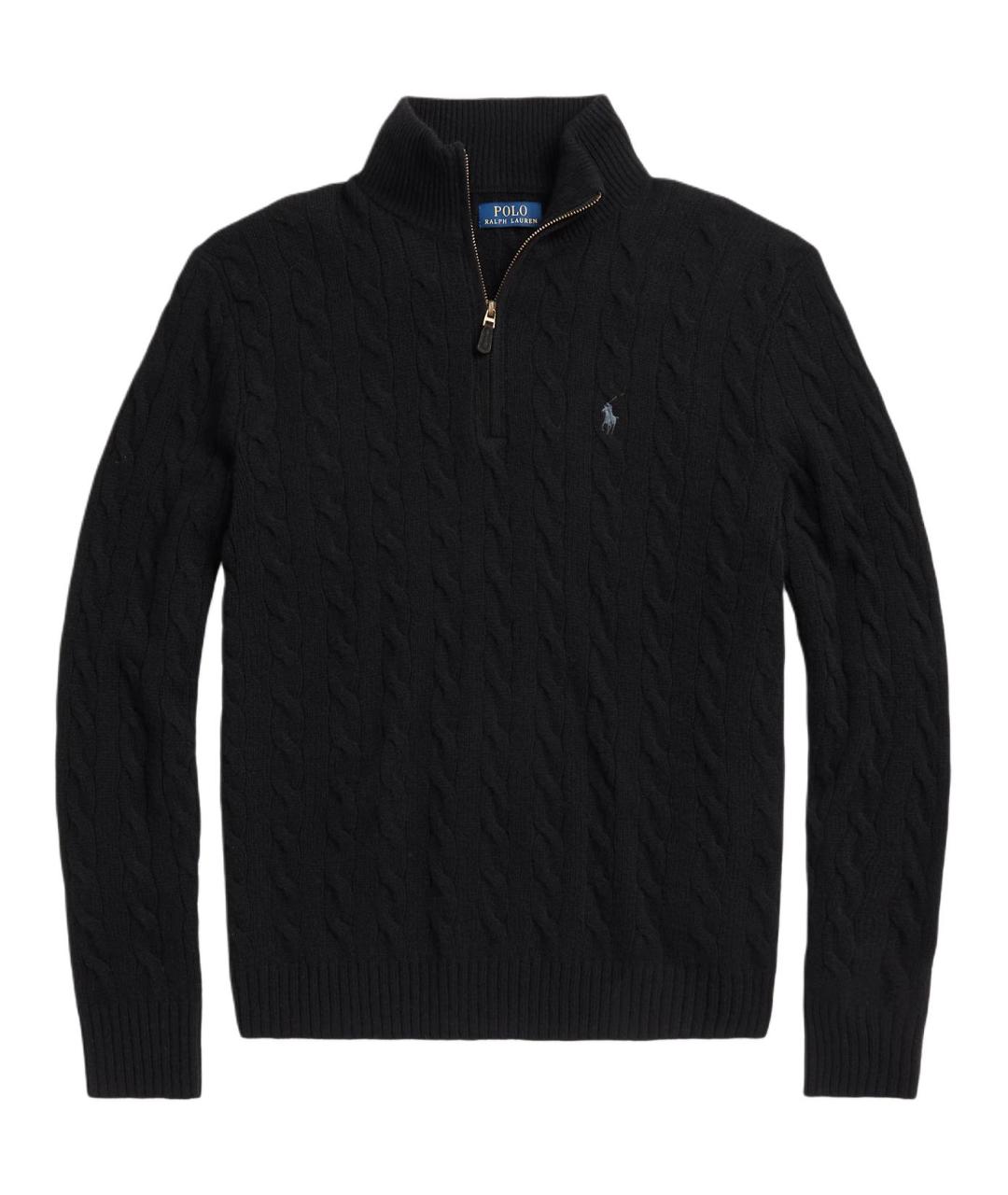 POLO RALPH LAUREN Черный шерстяной джемпер / свитер, фото 1