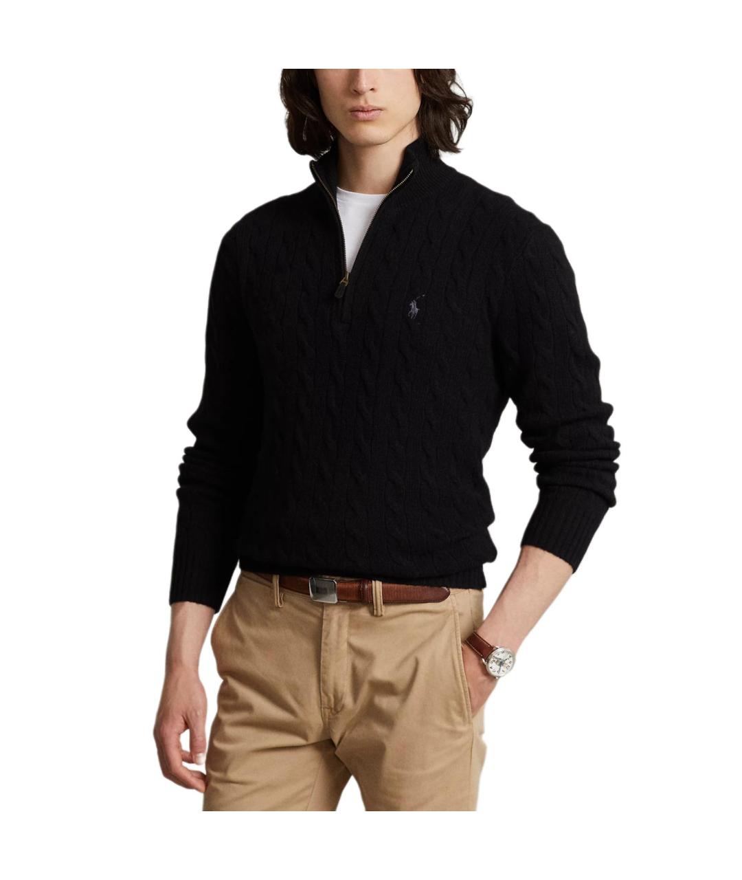 POLO RALPH LAUREN Черный шерстяной джемпер / свитер, фото 3