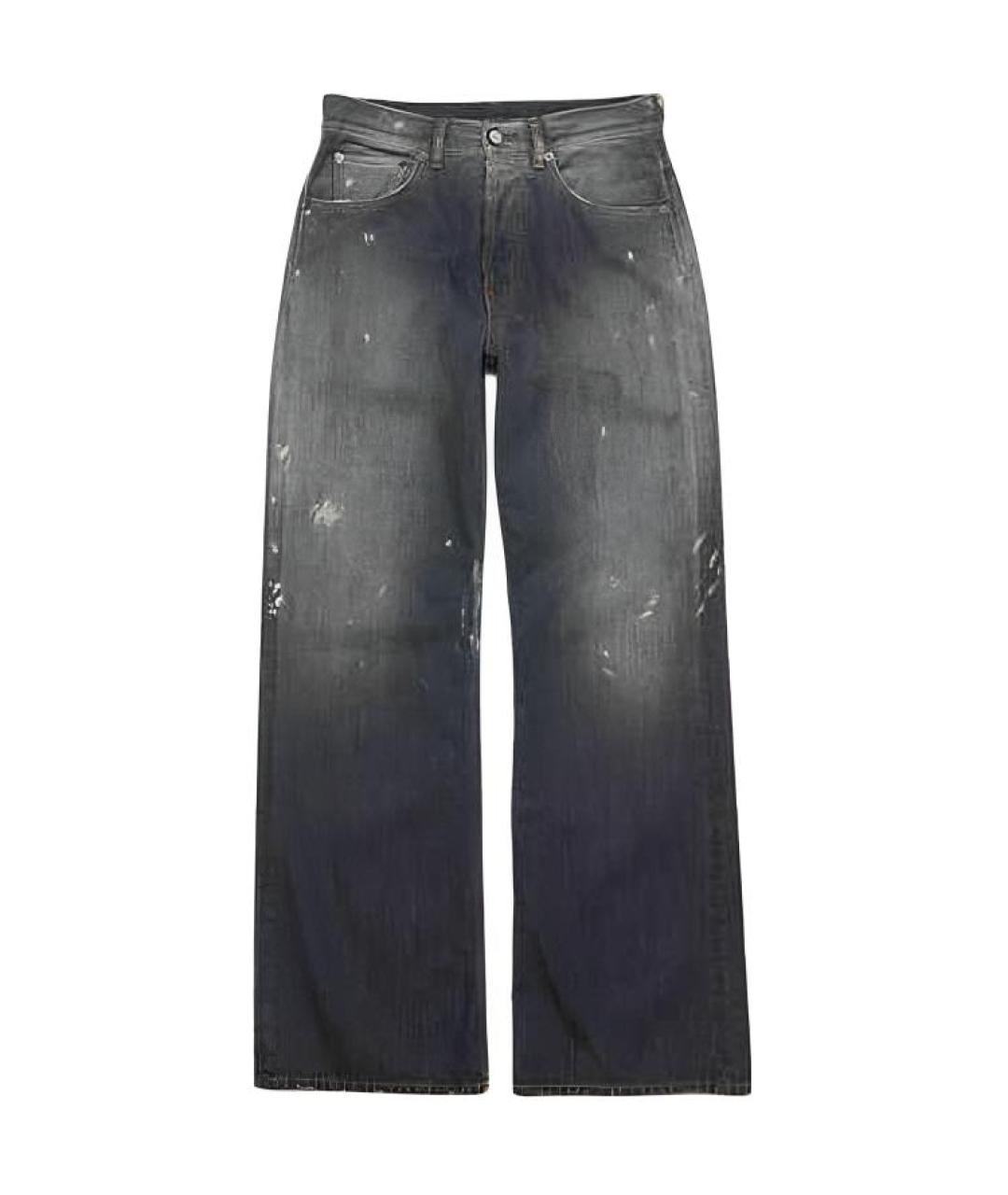 ACNE STUDIOS Черные прямые джинсы, фото 1