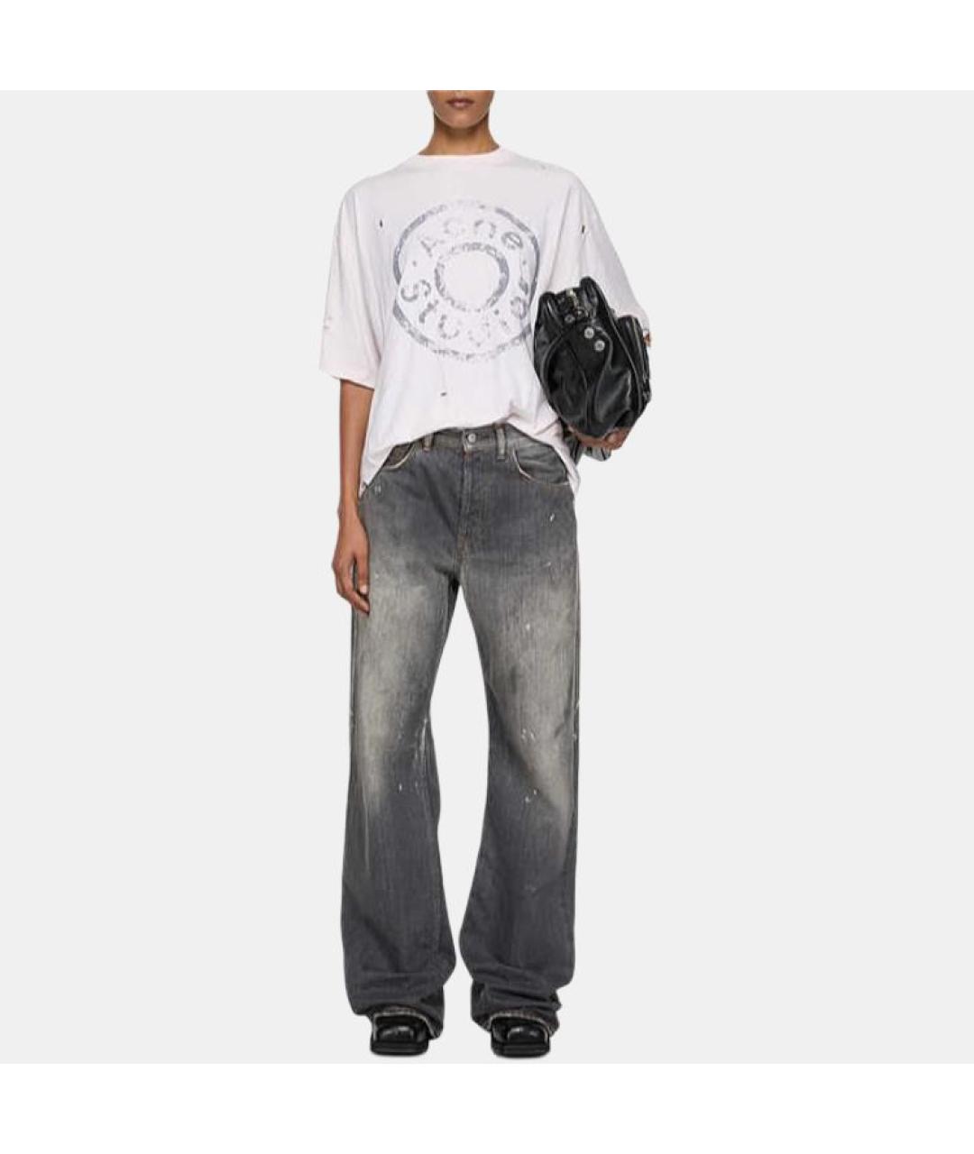 ACNE STUDIOS Черные прямые джинсы, фото 4