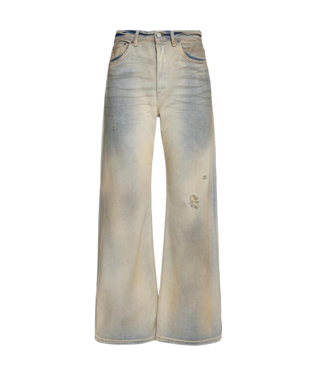 ACNE STUDIOS Голубые прямые джинсы, фото 1