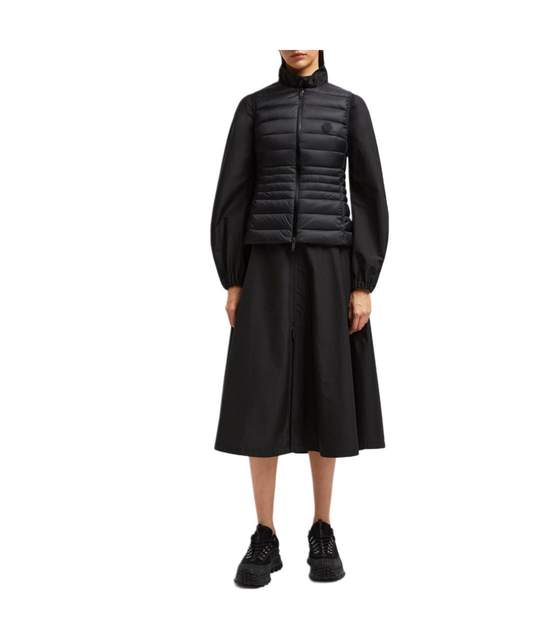 MONCLER Черный жилет, фото 2