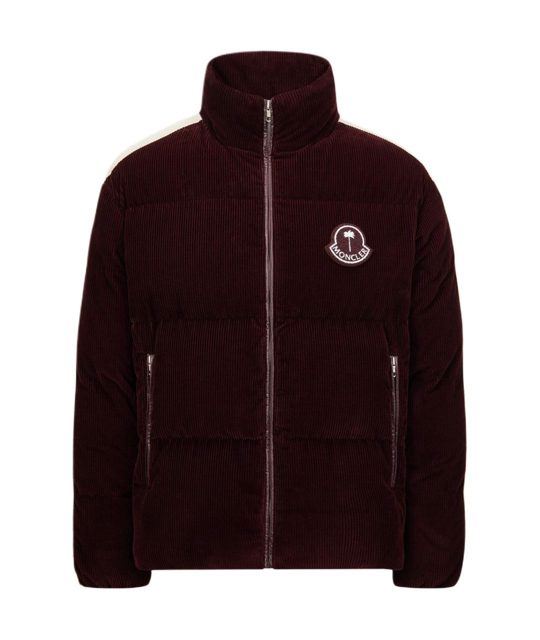 MONCLER Бордовый пуховик, фото 1