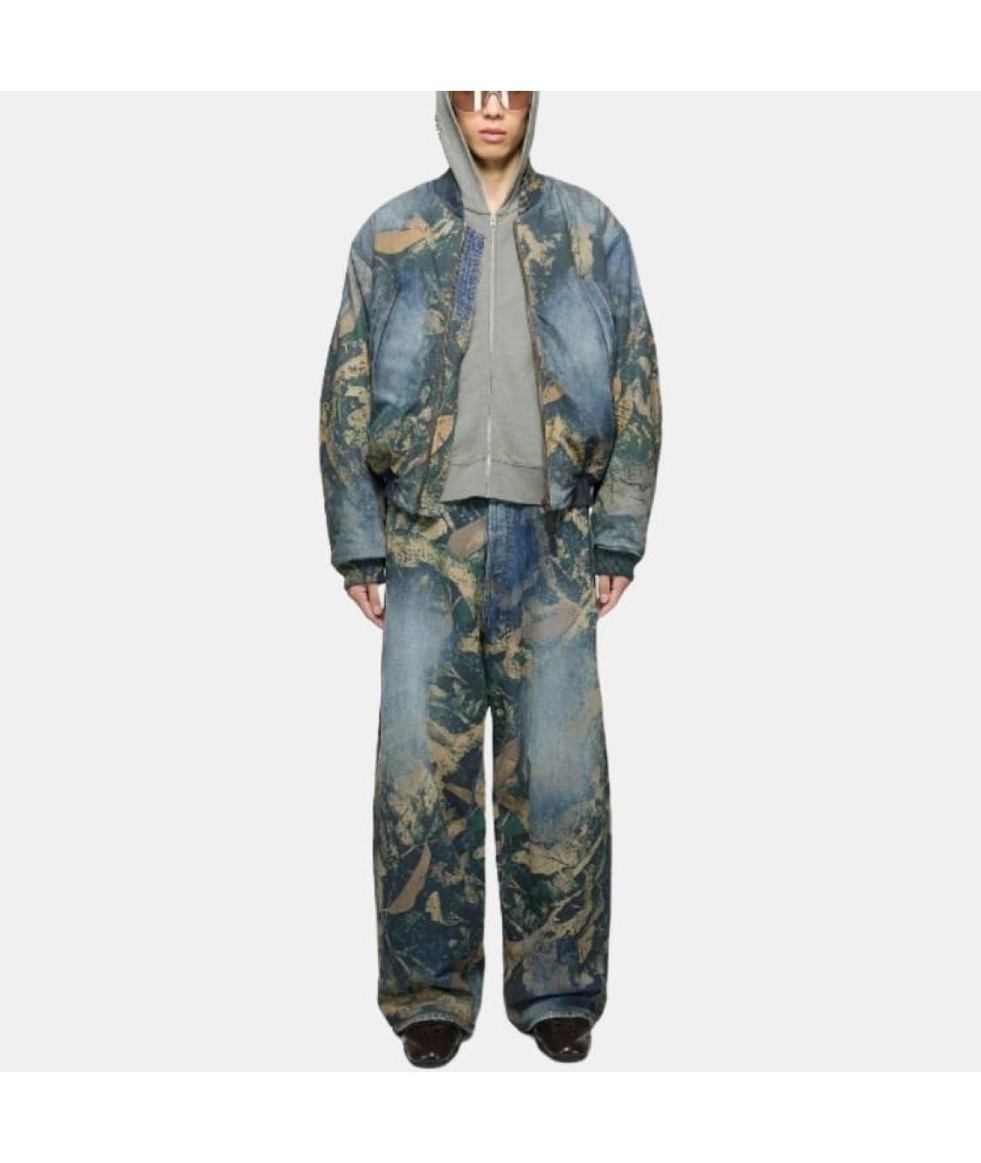 ACNE STUDIOS Коричневые хлопковые прямые джинсы, фото 3