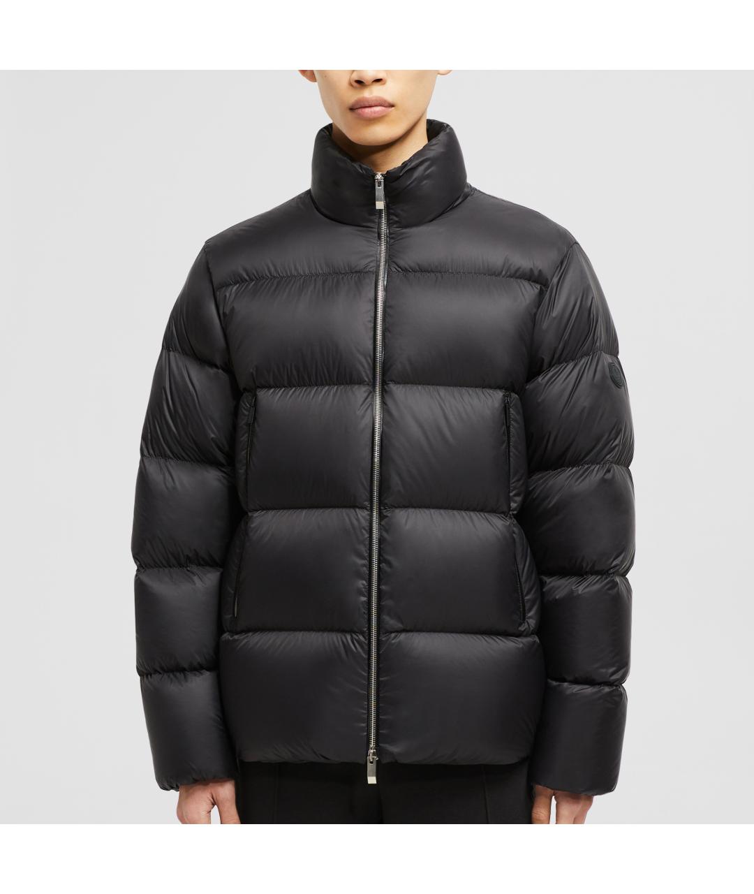 MONCLER Черный пуховик, фото 2