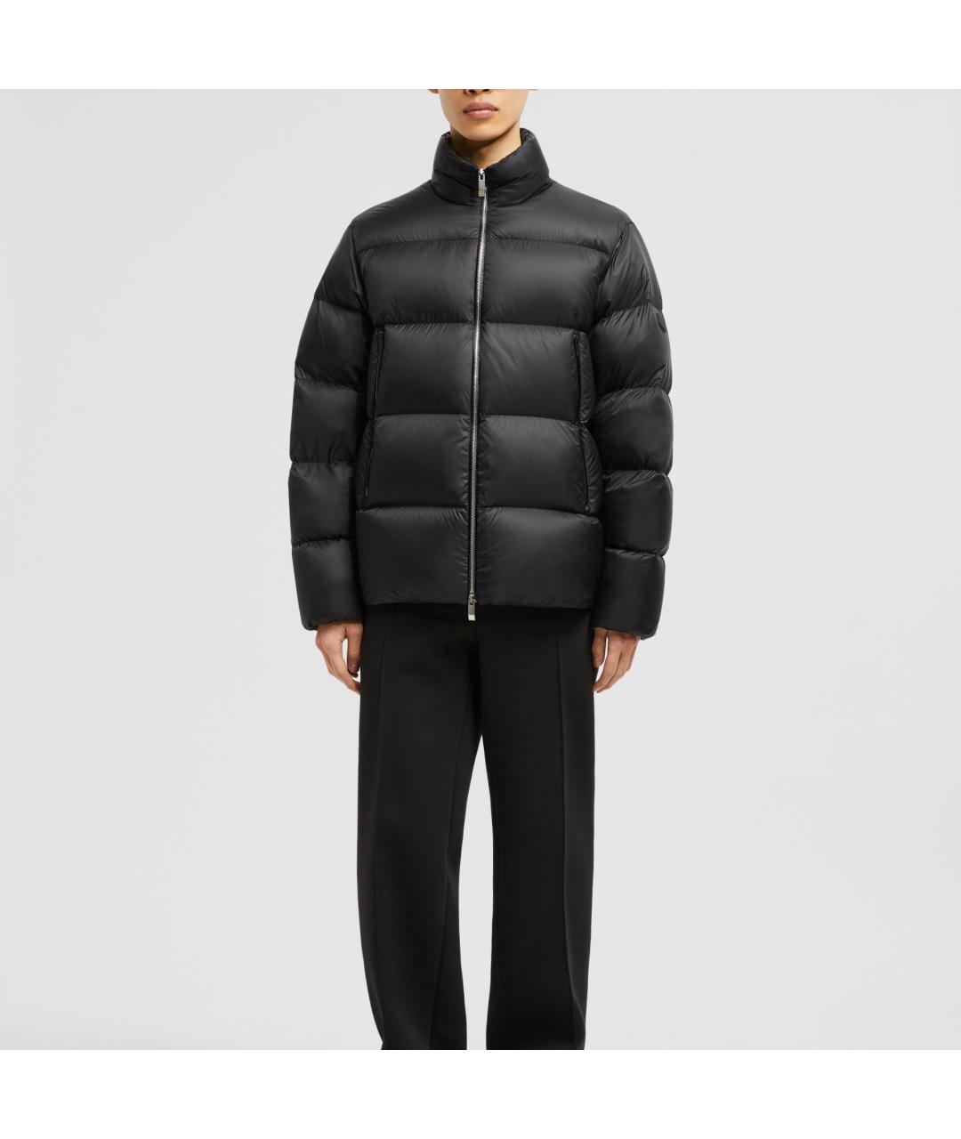 MONCLER Черный пуховик, фото 3