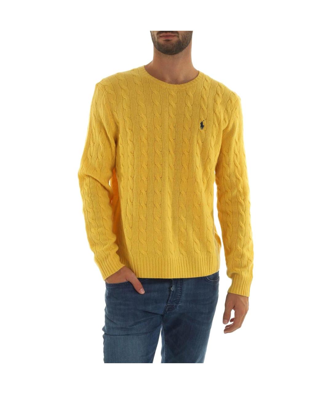 POLO RALPH LAUREN Желтый джемпер / свитер, фото 2