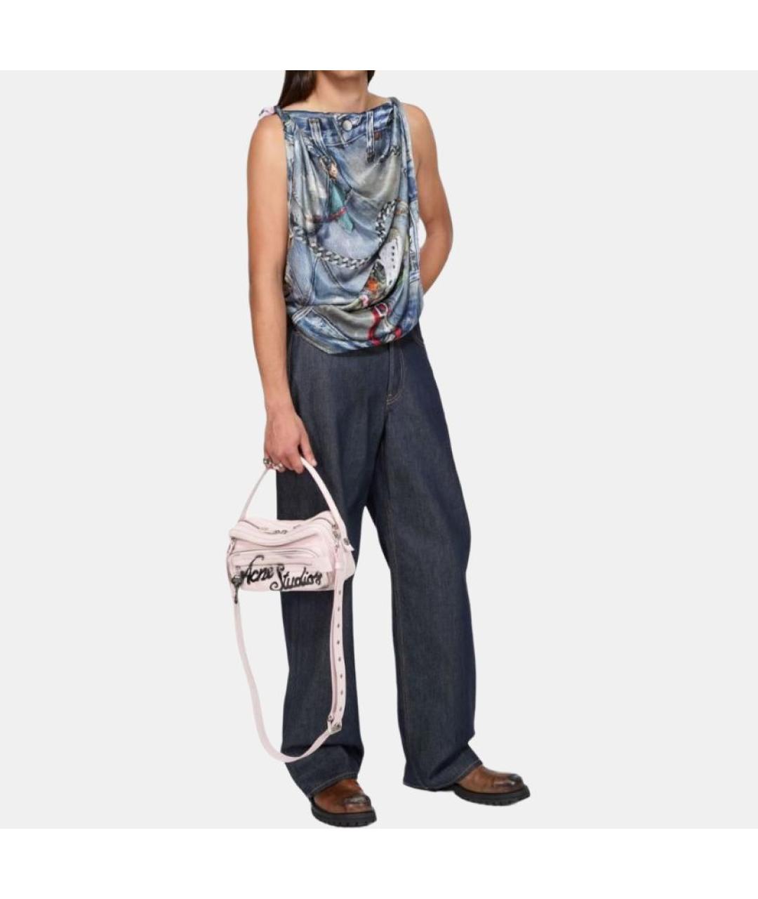 ACNE STUDIOS Синие прямые джинсы, фото 4