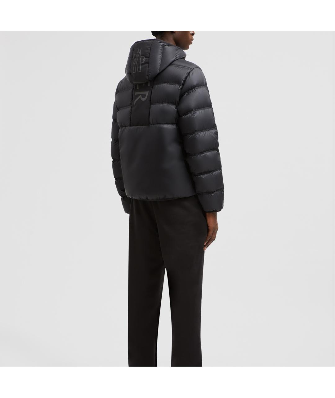 MONCLER Черный пуховик, фото 3