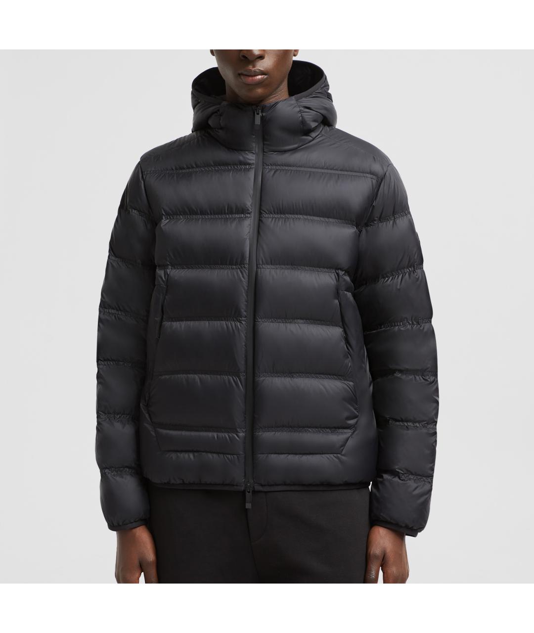 MONCLER Черный пуховик, фото 2