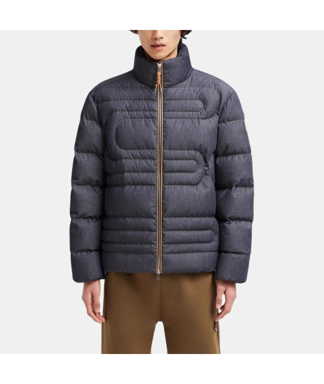 MONCLER Синий пуховик, фото 3