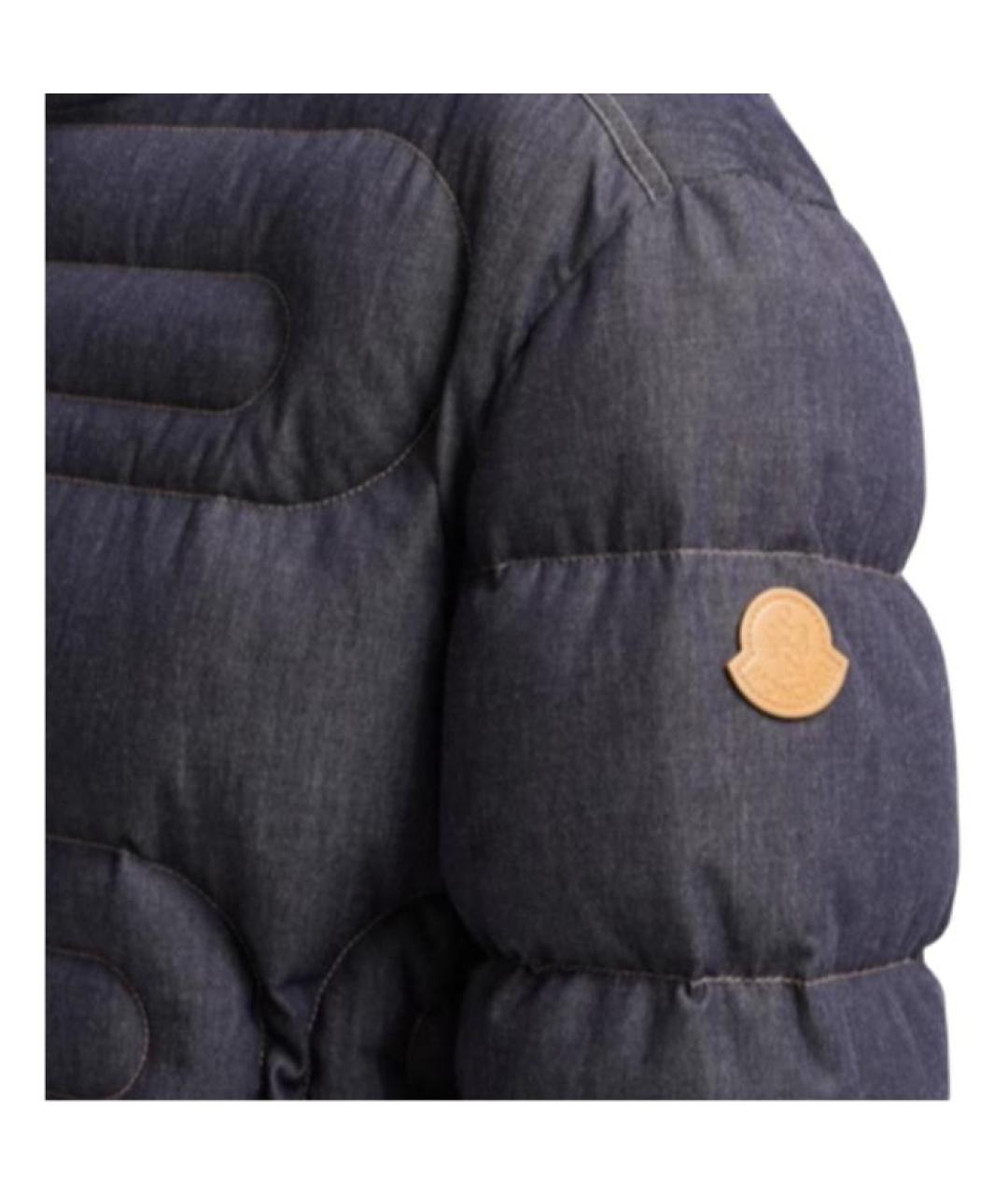 MONCLER Синий пуховик, фото 7