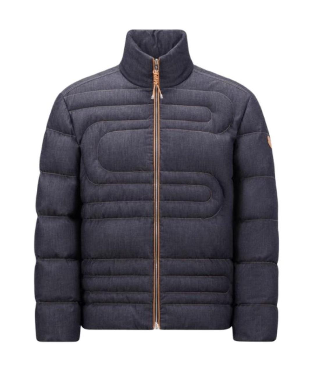 MONCLER Синий пуховик, фото 1