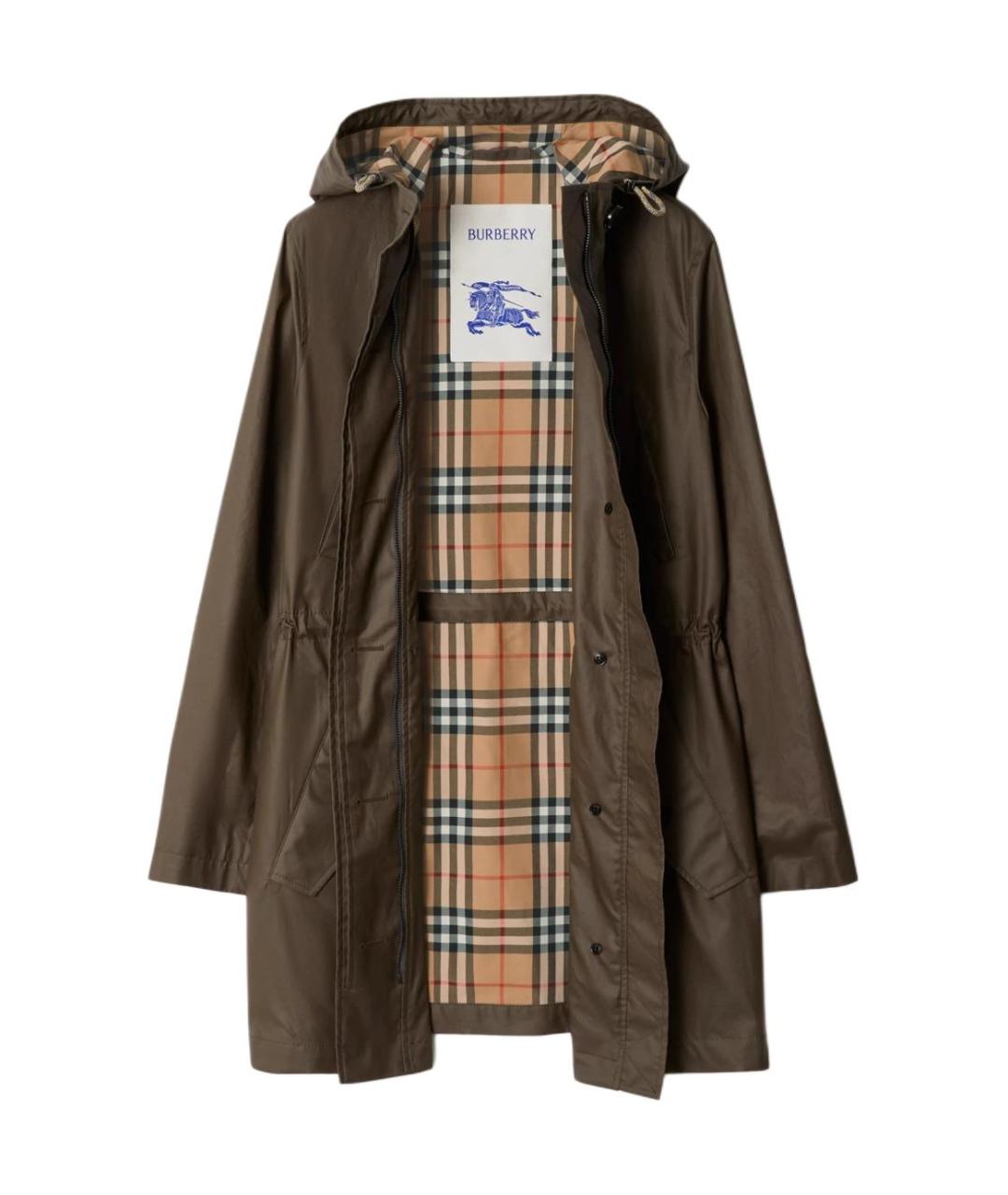 BURBERRY Коричневая парка, фото 2