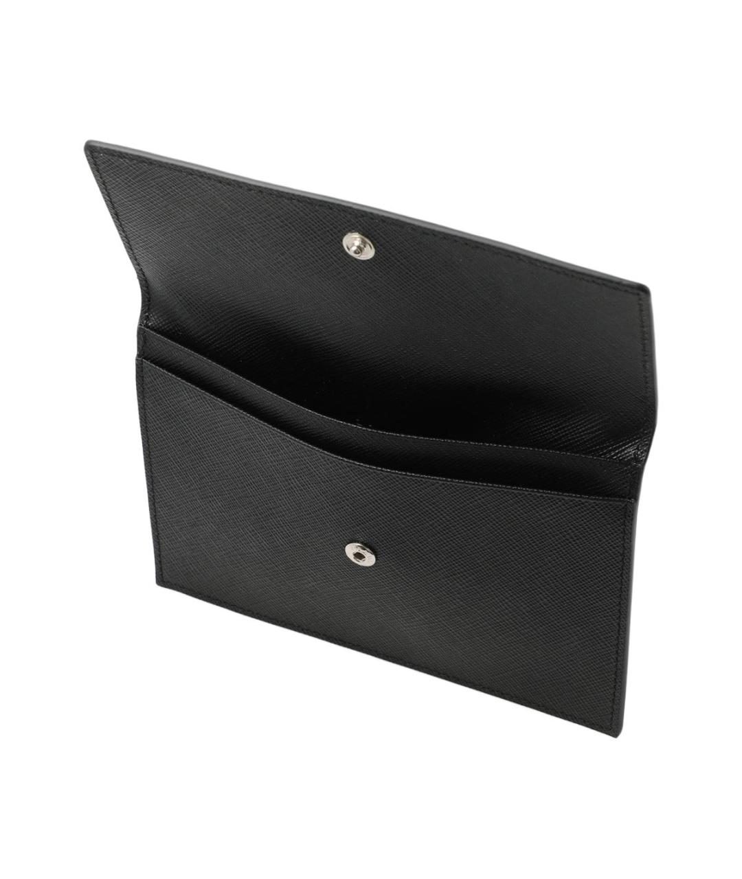 PRADA Черный кожаный кошелек, фото 5