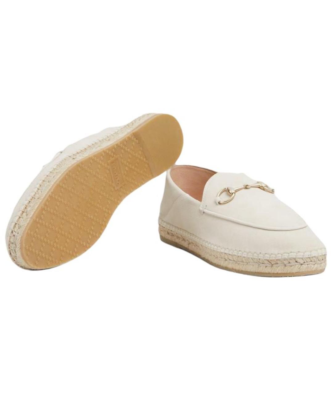 GUCCI Бежевые замшевые эспадрильи, фото 7